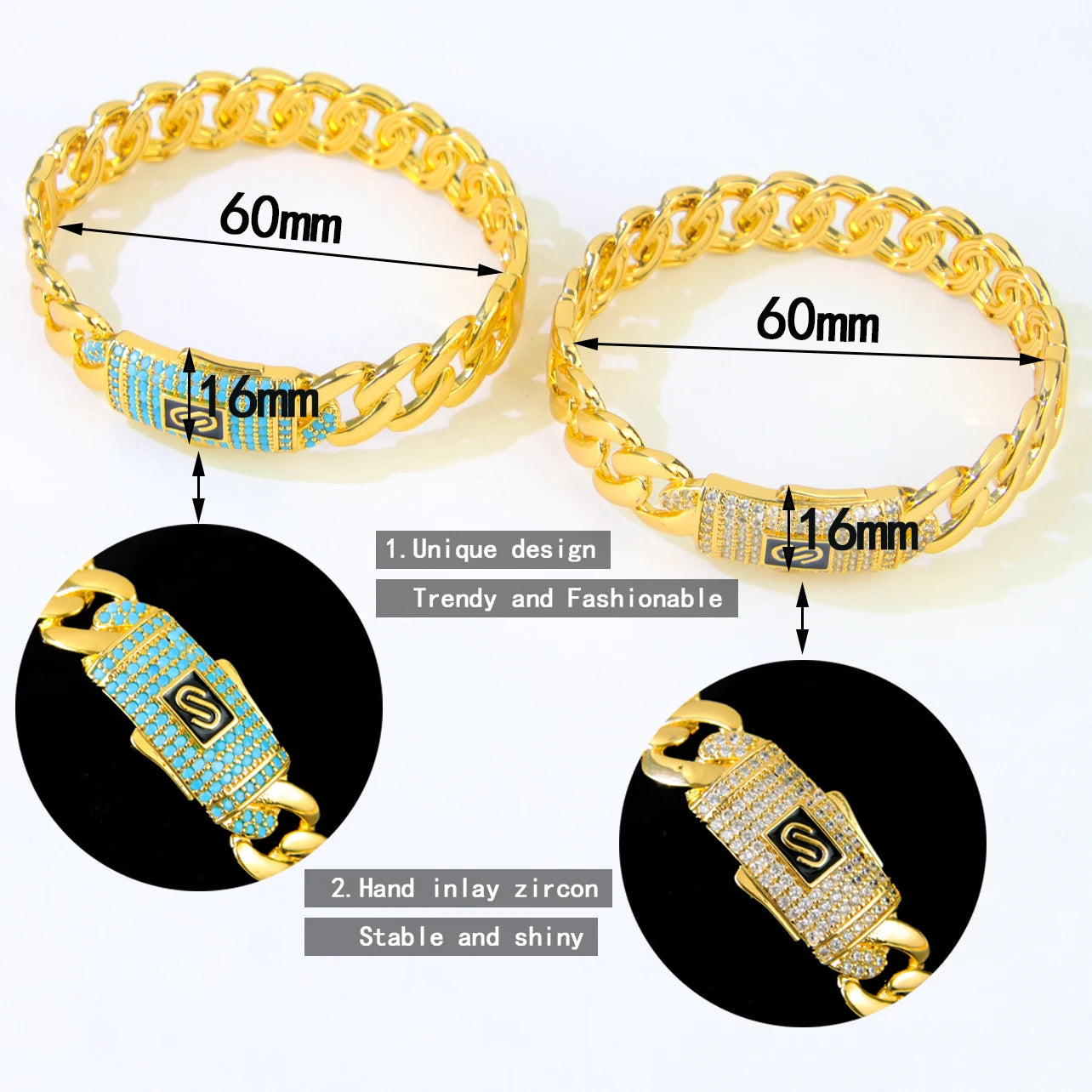 Parure zirconium plaquée or 24k – Style arabe chic