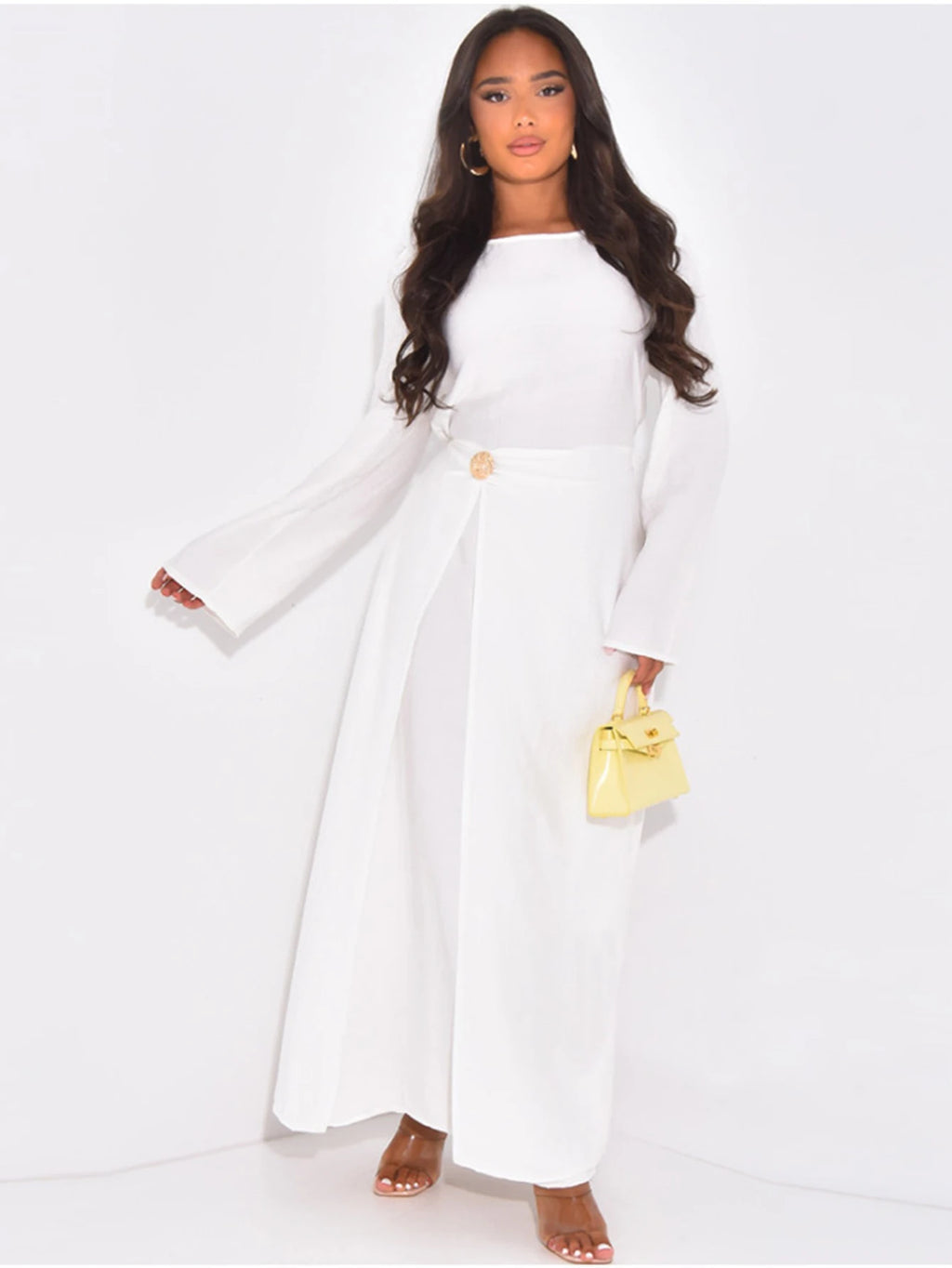Abaya unie modeste – Tenue Aïd élégante