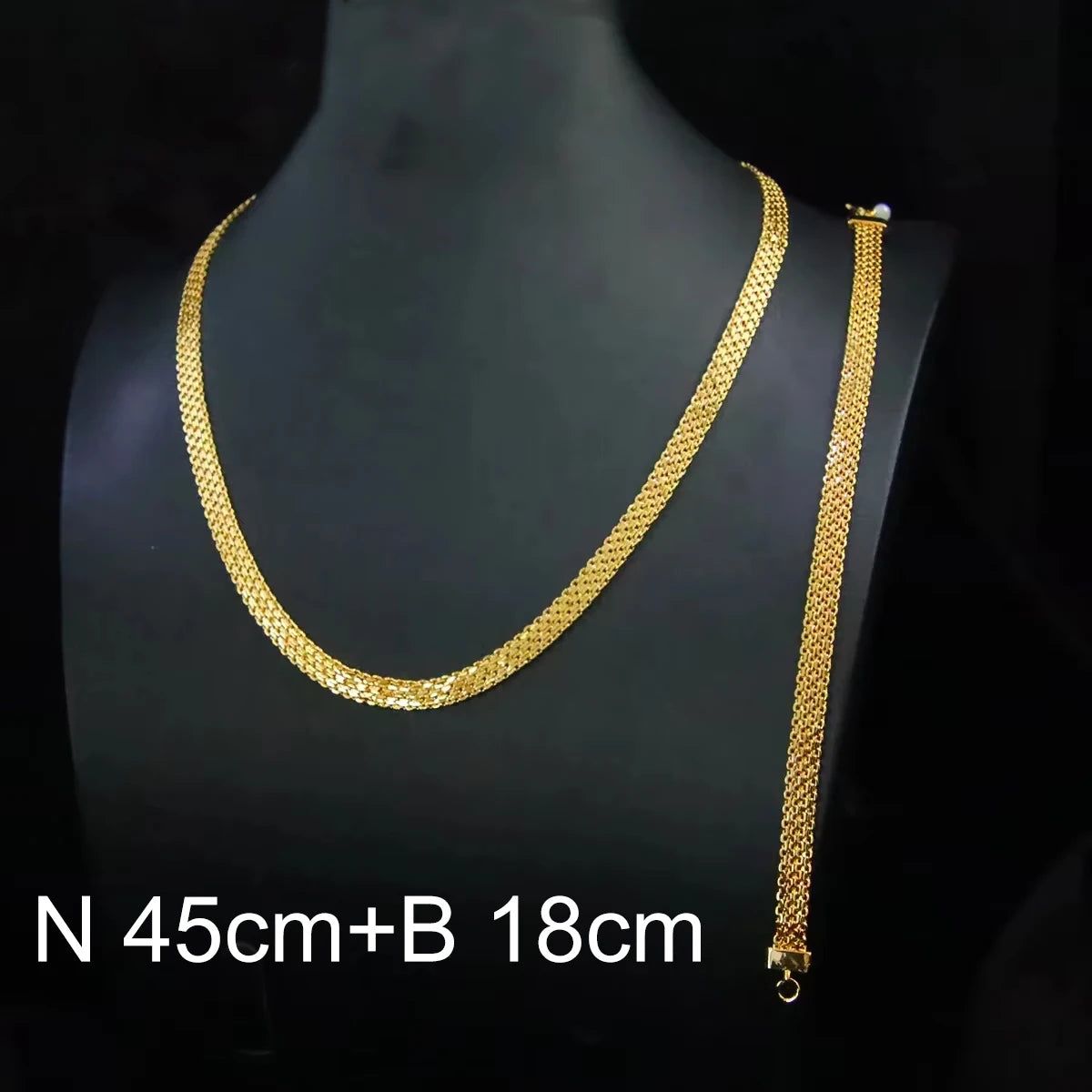 Parure de mariée plaquée or 24k – Style éthiopien