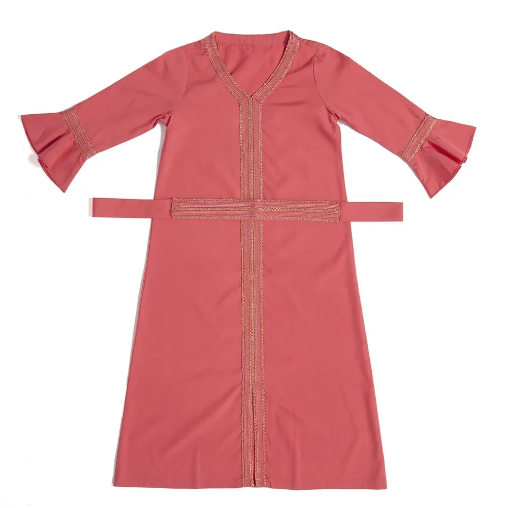 Djellaba Fille Enfant – Robe Prière Ramadan Eid