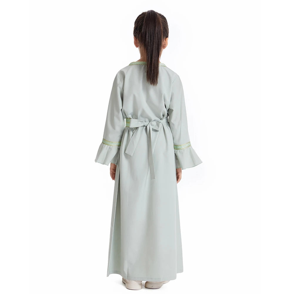 Djellaba Fille Enfant – Robe Prière Ramadan Eid