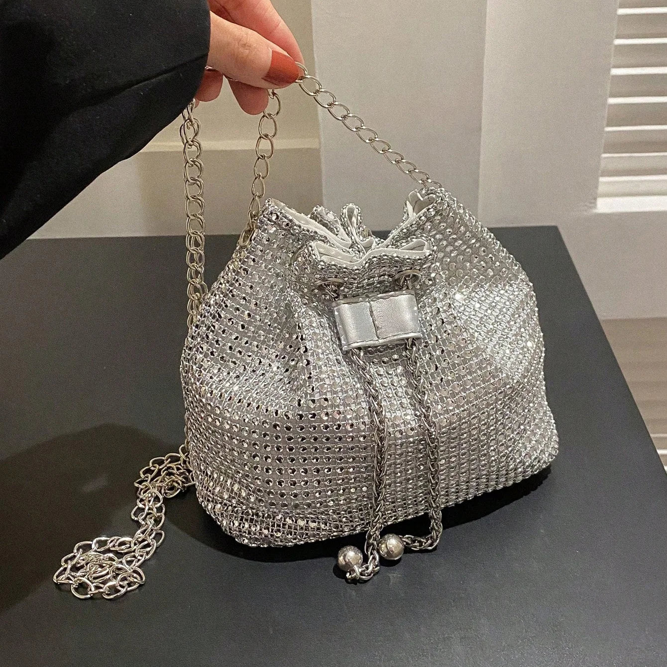 Sac bourse strass scintillant – Soirée & fête