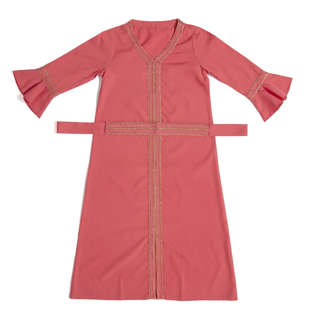 Djellaba Fille Enfant – Robe Prière Ramadan Eid