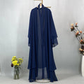 Abaya ouverte en mousseline – Style Kebaya