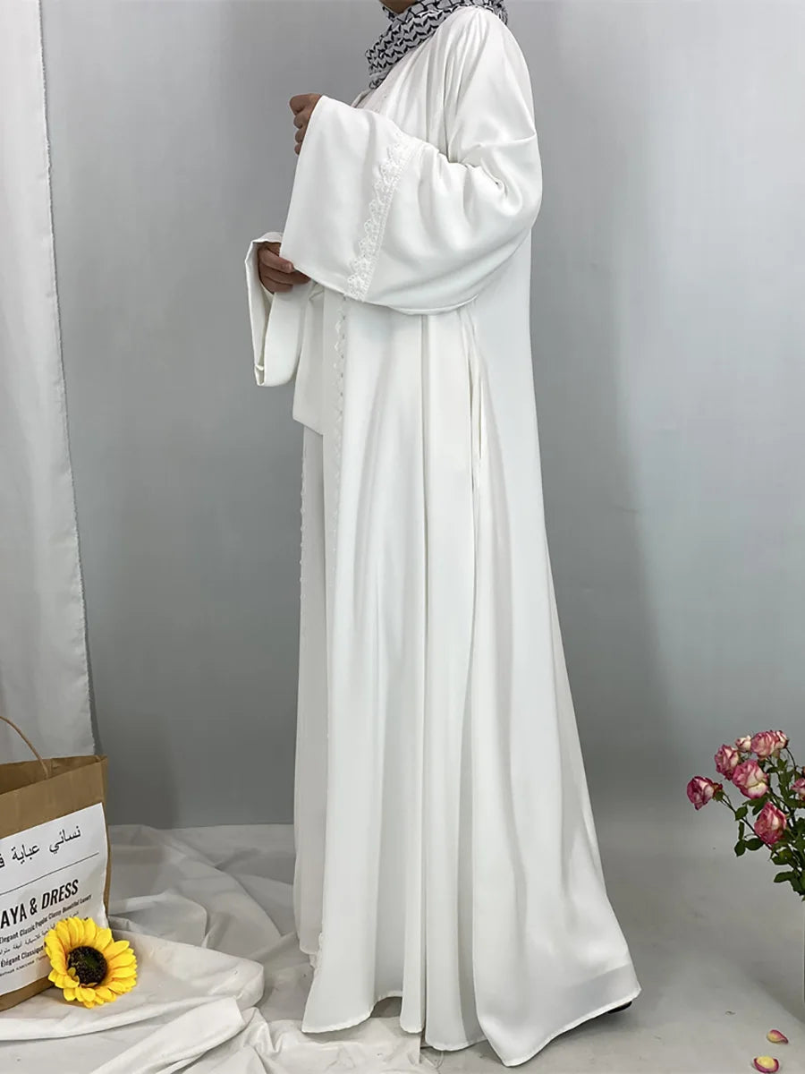 Abaya kimono noire luxe Dubai – Ramadan & Aïd