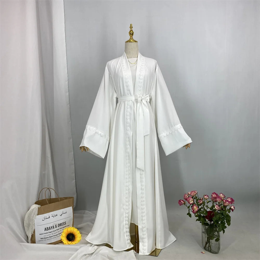 Abaya kimono noire luxe Dubai – Ramadan & Aïd
