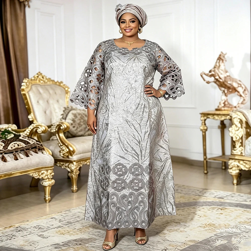 Robe africaine traditionnelle – Imprimé wax coloré