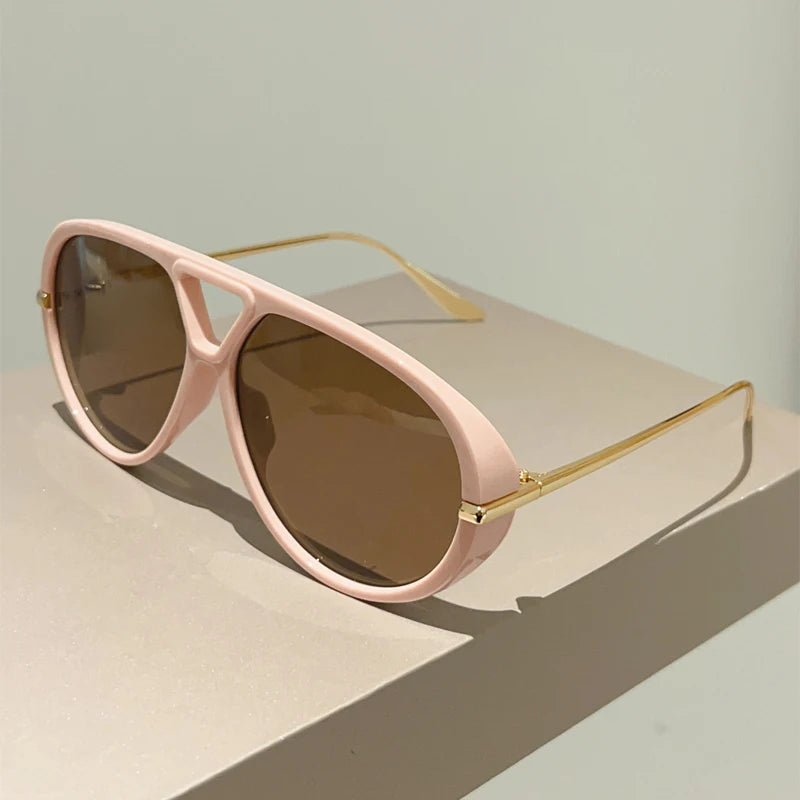 Lunettes aviateur surdimensionnées – Style vintage luxe