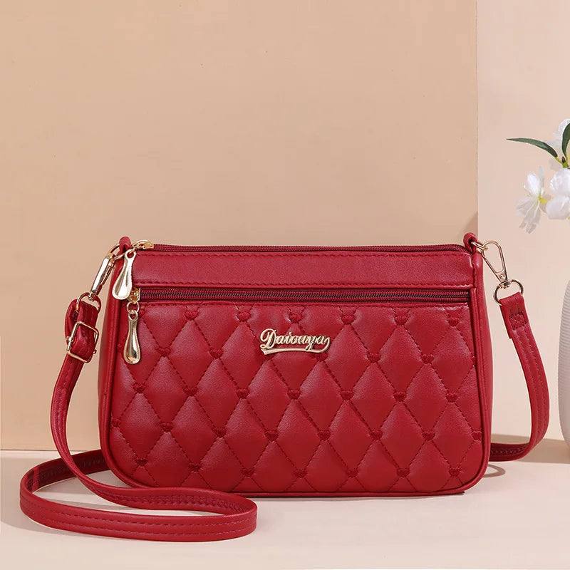 Sac bandoulière brodé en cuir – Style bohème