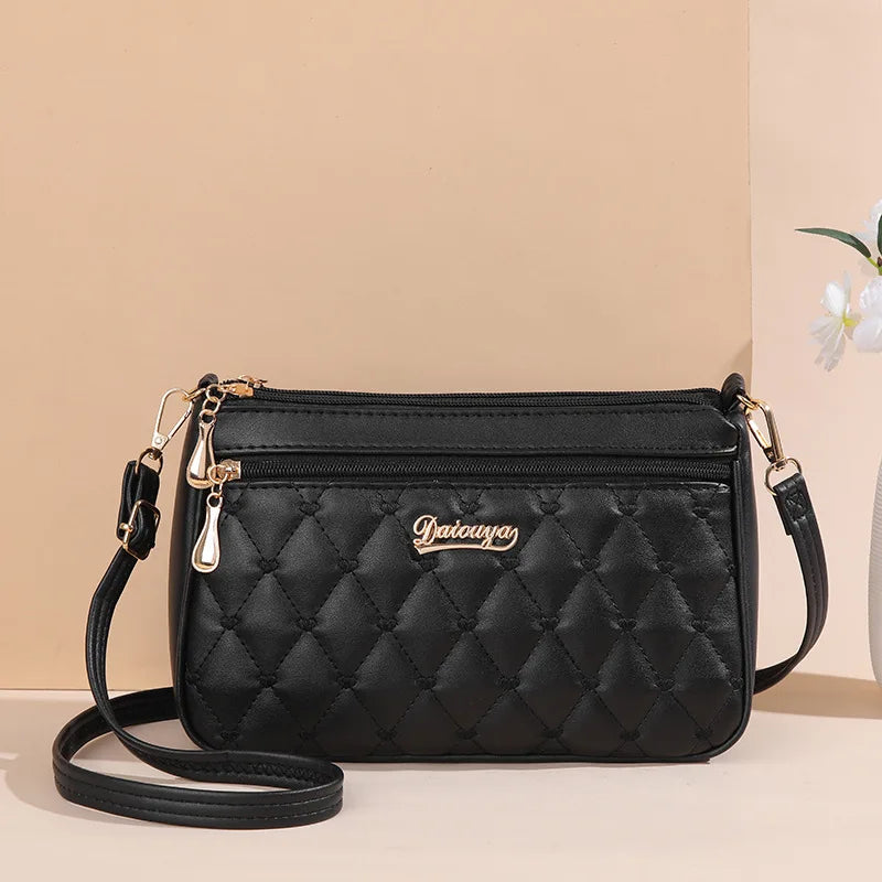 Sac bandoulière brodé en cuir – Style bohème